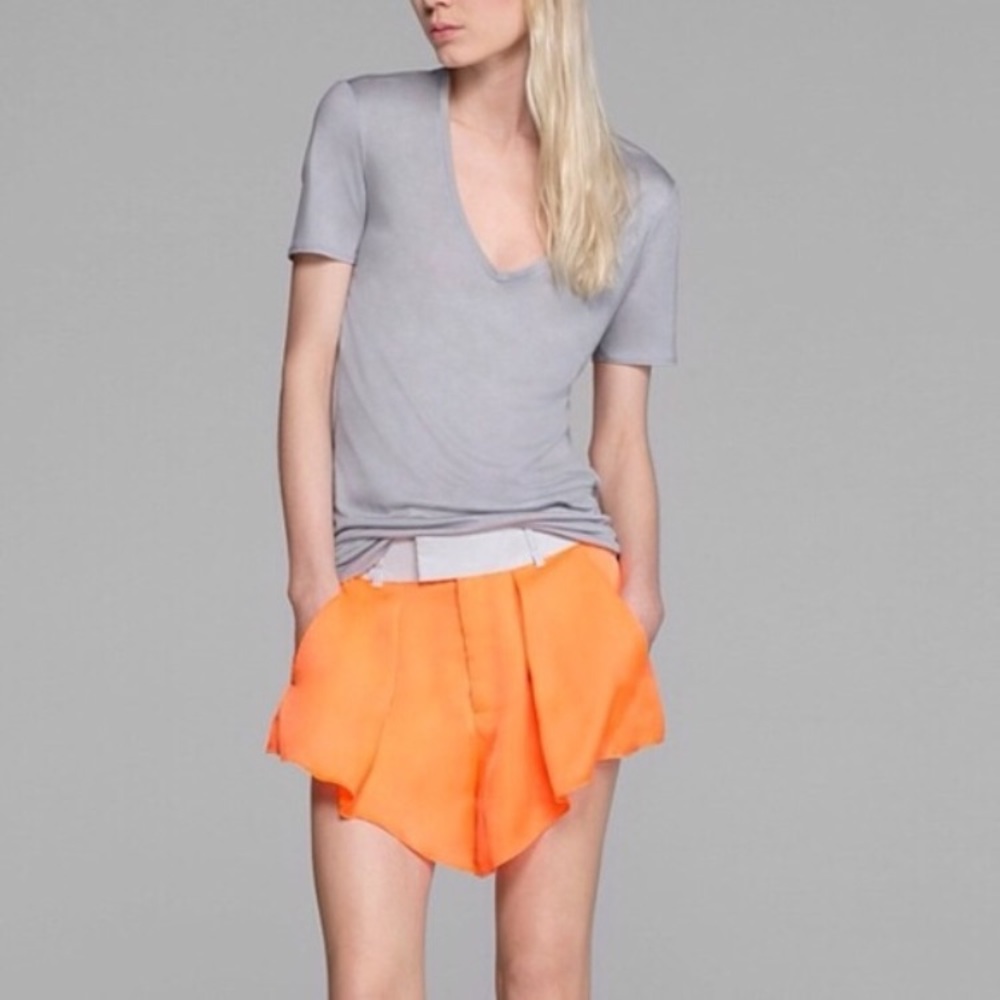 Helmet Lang Chroma Wide Leg, High Rise Shorts
